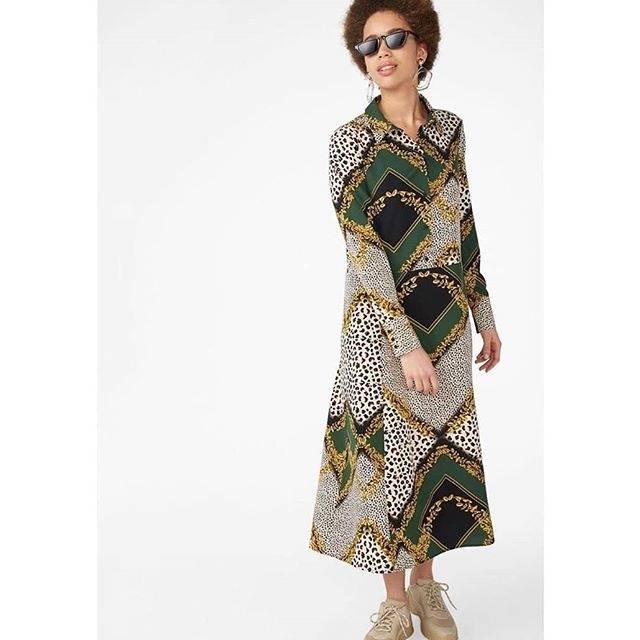 monki maxi shirt dress