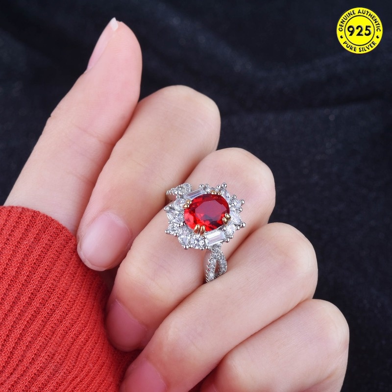 SEIKO Cincin Model Terbuka Desain 3 Karat Ruby Untuk Wanita