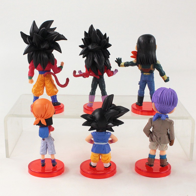 6Pcs/Set Dragon ball Action Figure Toys Dragon Ball Cake Decoration Cake Topper