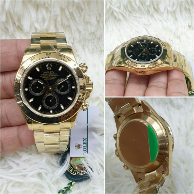 jam tangan pria rolex daytona automatic mesin swiss original
