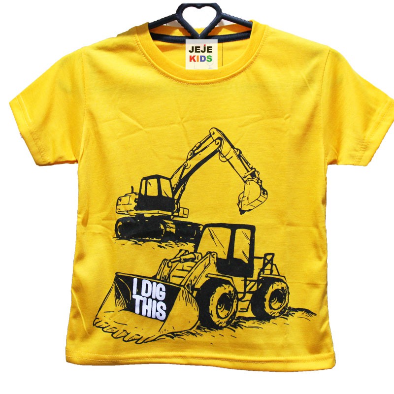 KAOS ANAK LAKI LAKI Excavator I dig this