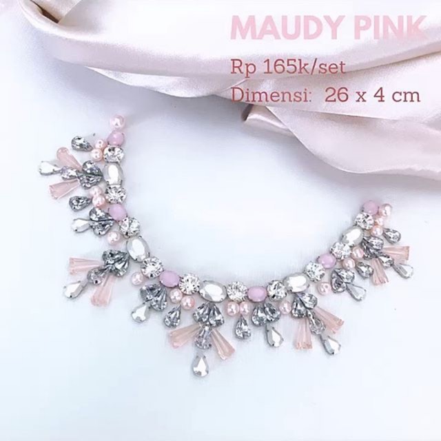 Payet Rangkai/ Payet Kristal - Maudy Pink