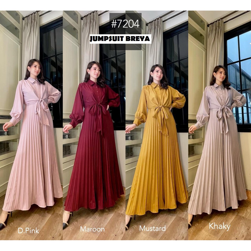 JUMPSUIT BREYA PLISKET WOLLPEACH IMPORT