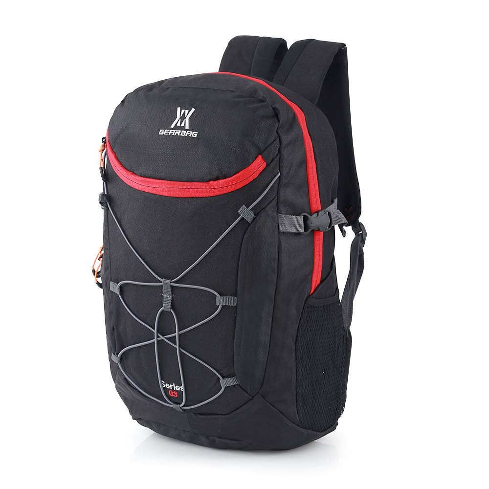 Tas Punggung Pria Ransel Backpack Tahan Air Warna Hitam Gear Bag Original Free Rain Cover