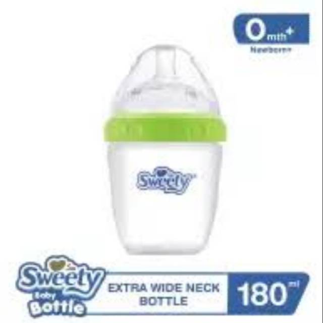 PROMO BUY 1 GET 1 FREE Sweety Baby Bottle Ekstra Wide Neck 180ml