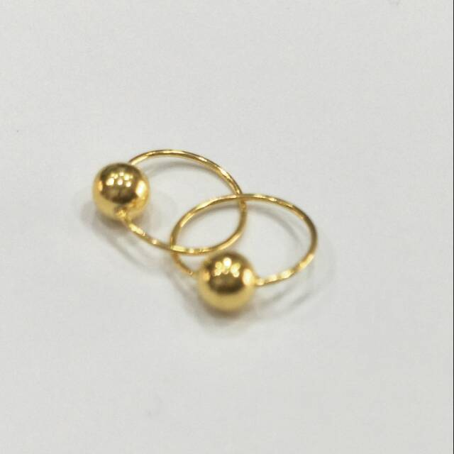 Anting bayi emas asli kadar 875 model merica 1 hadiah bayi