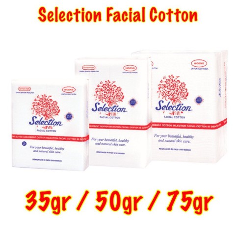 Kapas Kecantikan Selection Kotak / Special Tebal / Tipis / Medisoft Cotton Ball Halal 35gr 50gr 75gr