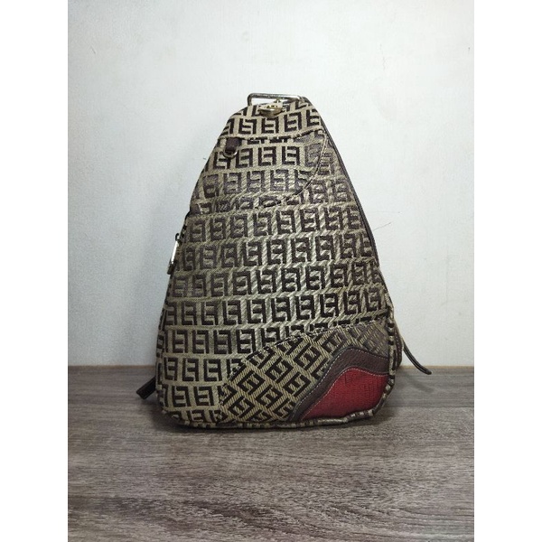 TAS RANSEL FASHION WANITA ALA FENDI SECOND IMPORT / TAS RANSEL ALA FENDI IMPORT