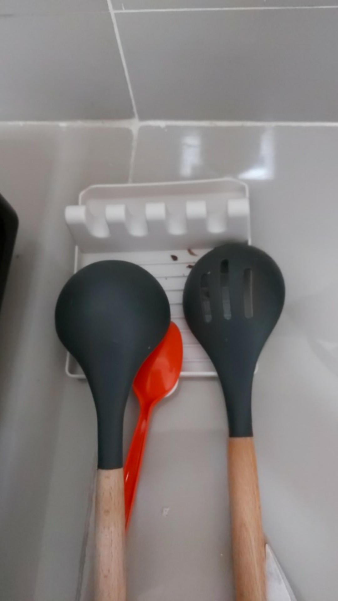 Alas Tatakan Sendok Spatula  Rak Sepatula Plastic Spatula Stand