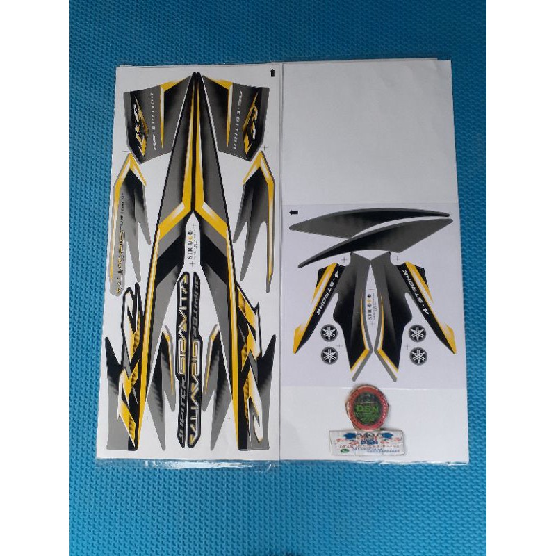 STRIPING STICKER VARIASI MURAH LES MOTOR JUPITER Z BURHAN GRAVITA RC
