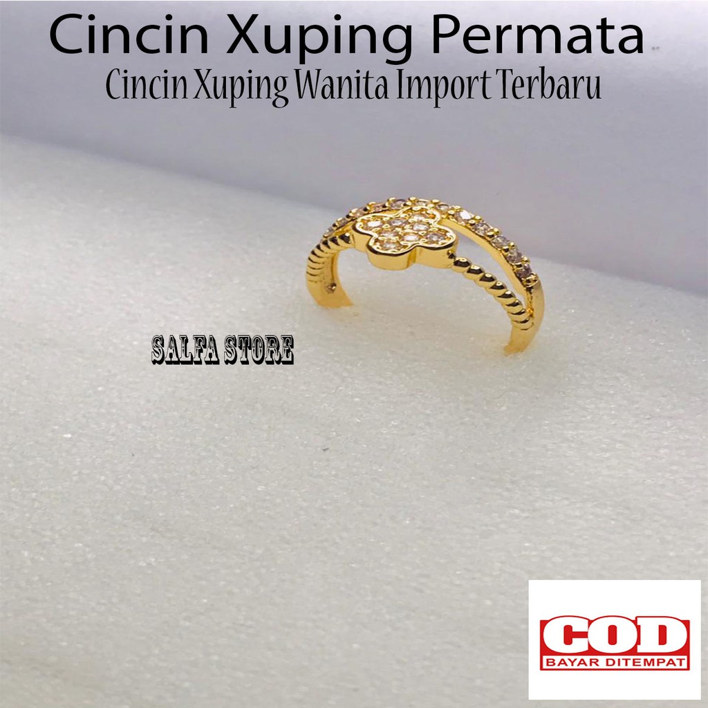 CIncin Xuping Wanita Terbaru - Cincin Wanita Xuping 24K