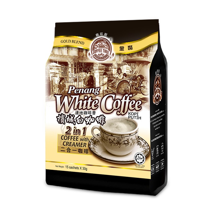 

Kopi Gold Blend Coffee Tree Penang 2 in 1 No Sugar Malaysia