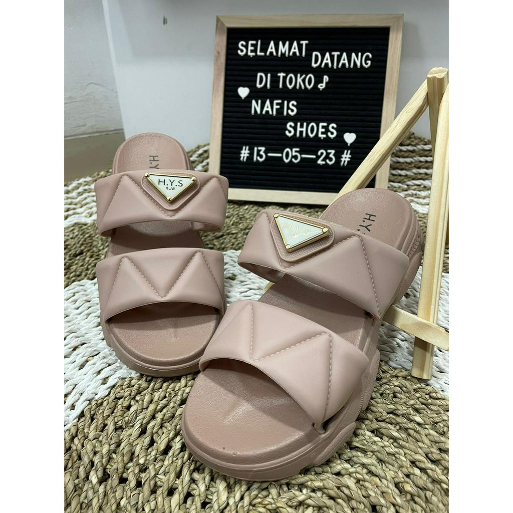 Sandal slop wanita terbaru / ban 2 / 2201-12