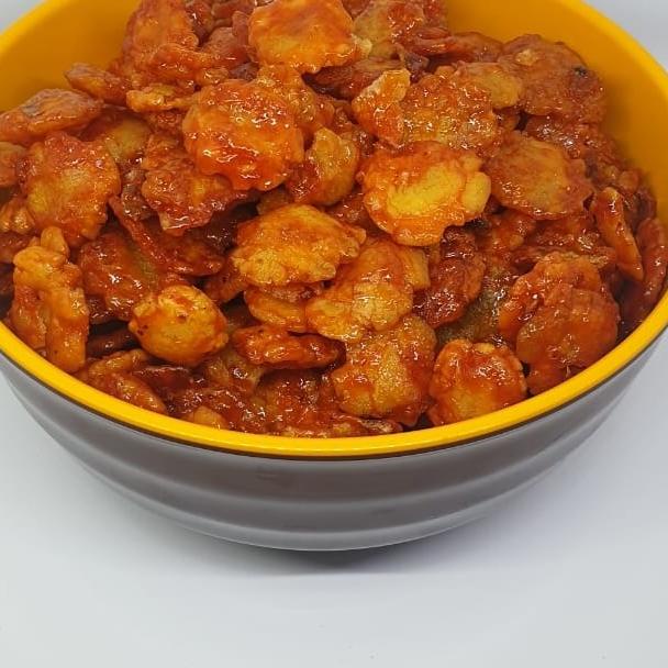 

Promo Awal tahun kripik emping pedes manis uk 500gr Promo Awal tahun