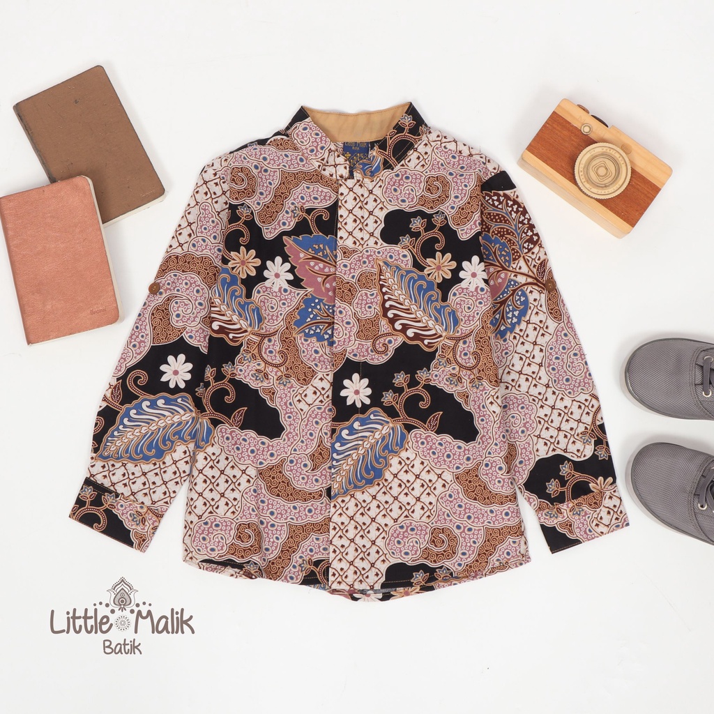 Kemeja Batik Anak Lengan Panjang By Little Malik Batik