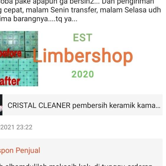 ✤ cristal cleaner ( pembersih kamar mandi ) ✮