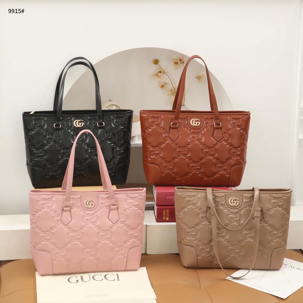 GC GG Matelassè Leather Medium Tote Bag 9915