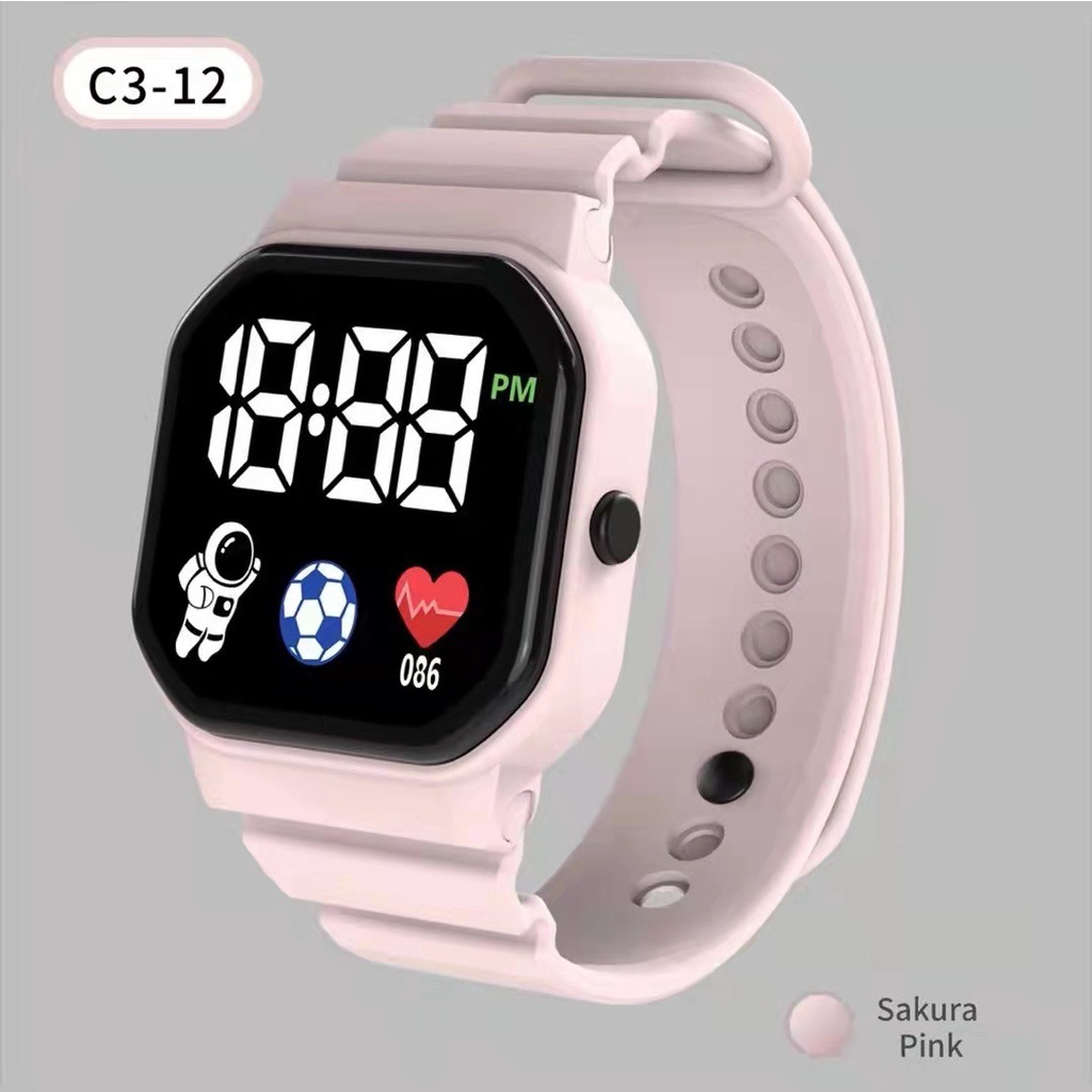 Jam Tangan Digital LED modern Jam LED Korea Style Unisex Smartwatch Indo-03 Indoberkah88