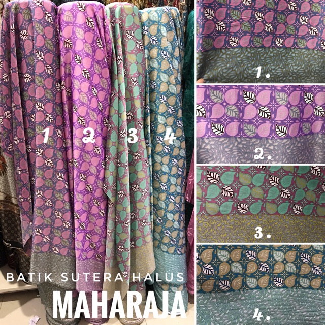 Kain Batik Semi Sutra Sutera Halus By Maharaja Per 50cm 1 2m Shopee Indonesia