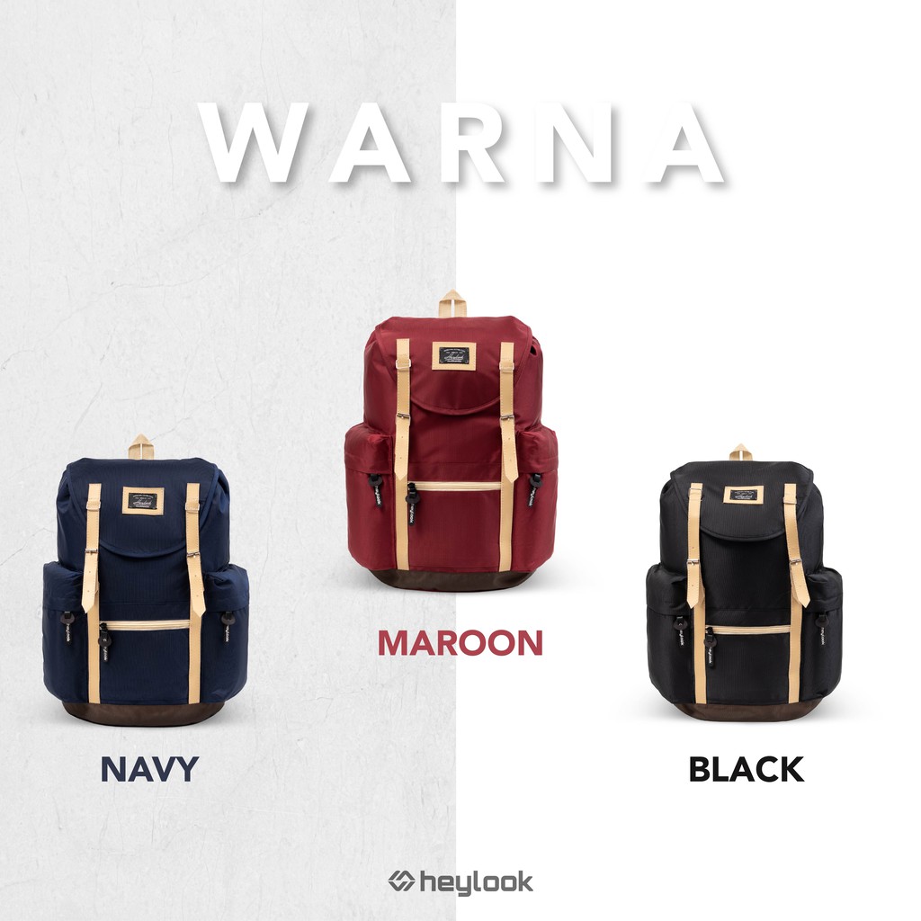 HEYLOOK Project - Tas Ransel Wanita Backpack ROLLA Tas Punggung Laptop Wanita Kuliah Kerja