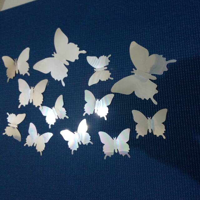 wall sticker 3d cute butterfly stiker dinding kupu 3d