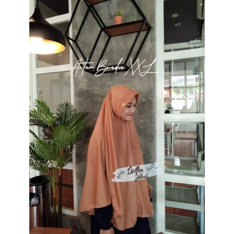 JILBAB ANTEM BORDIR XXL Jilbab Instan KHIMAR Instan KHIMAR syari