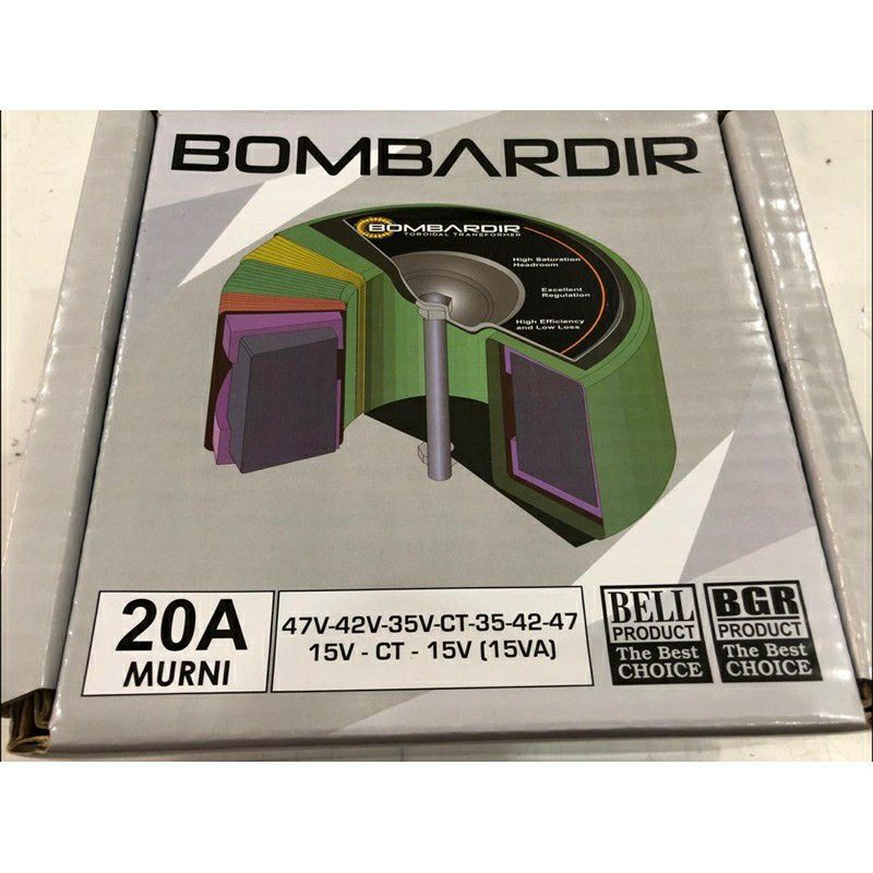 

TRAFOTOROID BOMBSRDIR 20A CT 35 42 47 volt