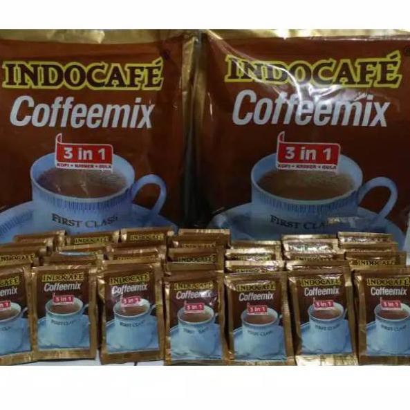 

SUPER SELLER Kopi Indocafe Coffeemix 3 in 1 renceng/renteng 10x20gr / Indocafe Coffemix