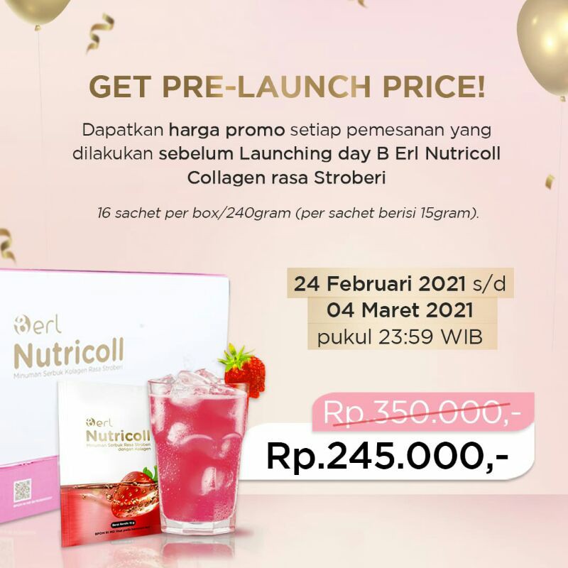 

NUTRICOL Minuman Kolagen Rasa Stroberi
