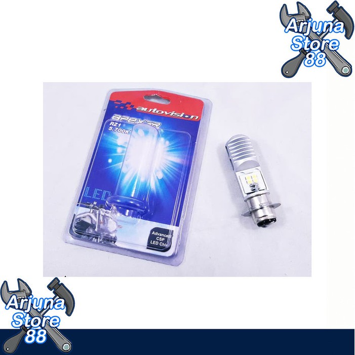 Lampu Bohlam Motor Led Bebek Matic Autovision H6 Putih