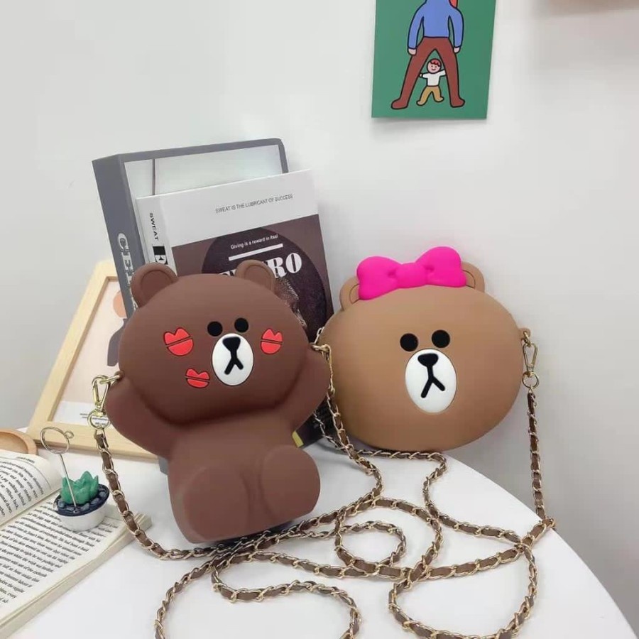 TAS SELEMPANG BROWN WARNA-WARNI VENUS ACC