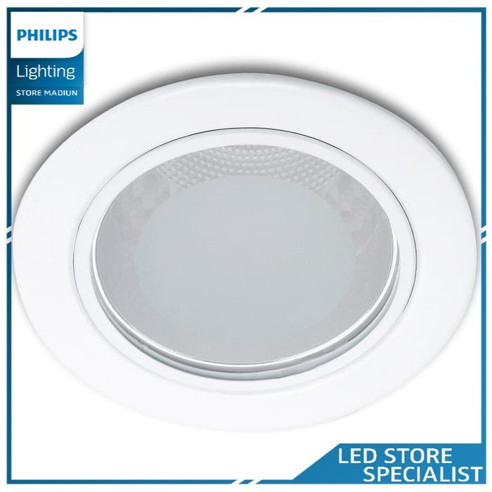 Philips Glass recessed white 13804 1x18W 230V