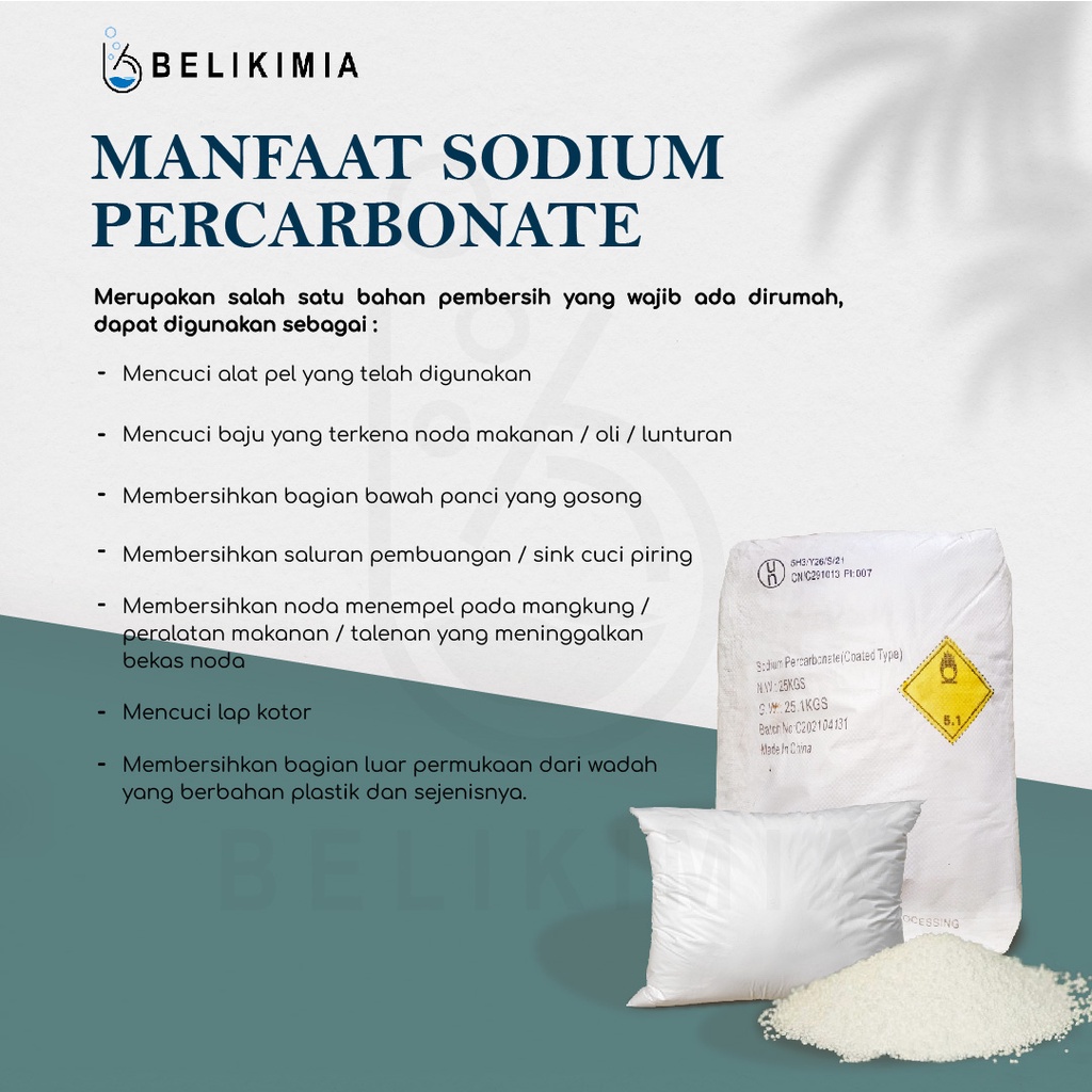 Sodium Per-carbonate / Oxy Bleach / H2 Powder 500 Gram