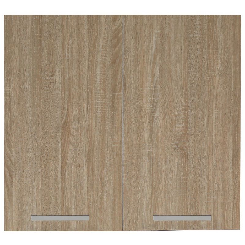 KITCHEN SET ATAS 2 PINTU WARNA COKLAT MUDA CREAM NATURAL OAK MOTIF KAYU 80X40X73 RAK DAPUR MURAH PENGIRIMAN JTR GOSEND GRAB INSTAN