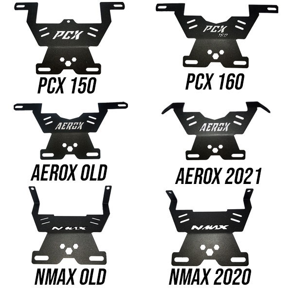 Breket Tatakan Bracket Plat Nomor Nmax Old New Aerox Old New Pcx 150 160 semua Motor Lengkap