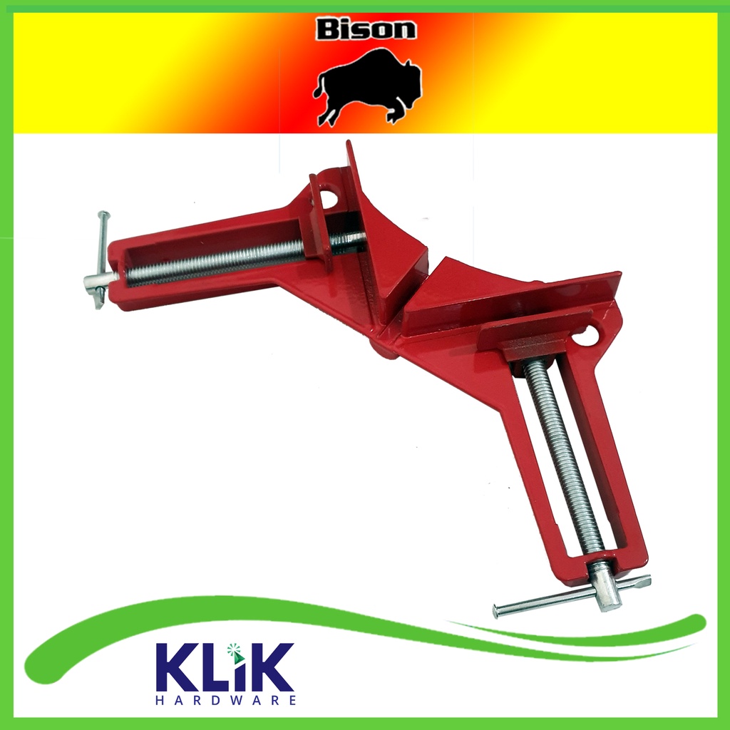 Bison Corner Clamp Alat Penjepit Kayu Klem Sudut Siku Catok Pigura 90°