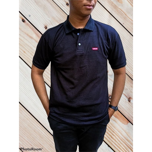POLO SHIRT PRIA Baju Kaos Krah Levis/Kaos Berkrah  Bahan Katun Lacos Murah