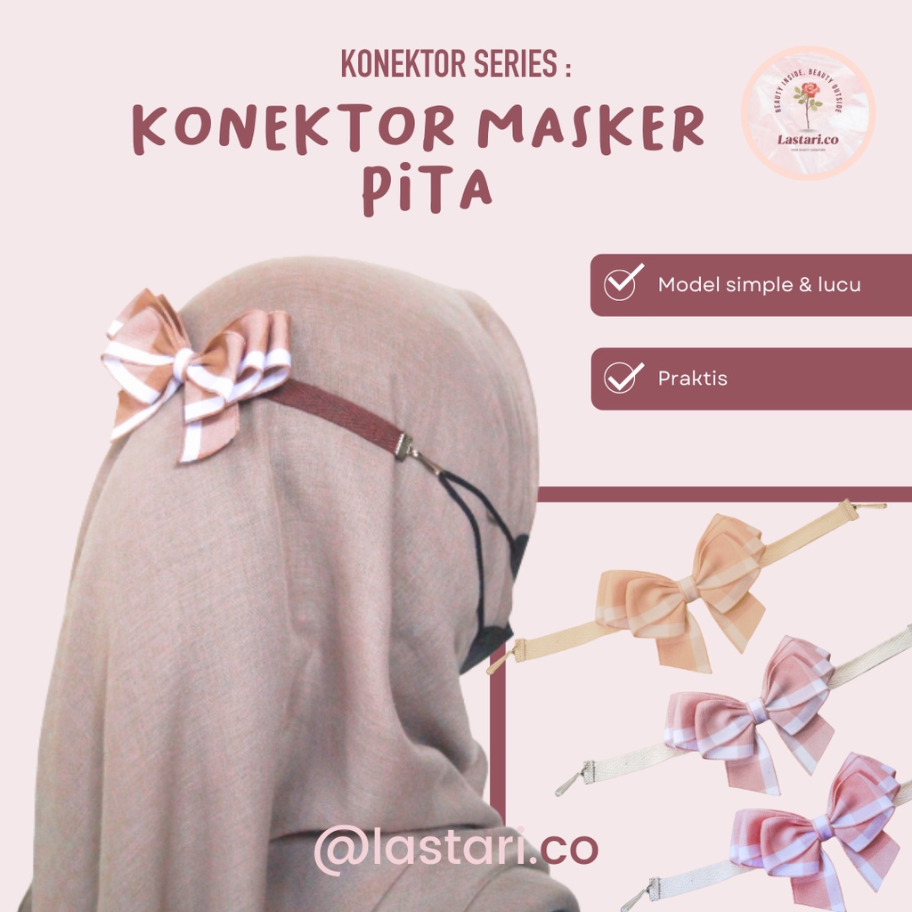 KONEKTOR MASKER PITA STRAPMASK CONECTOR HIJAB CONNECTOR KONNEKTOR TALI MASKER STRAP STARP