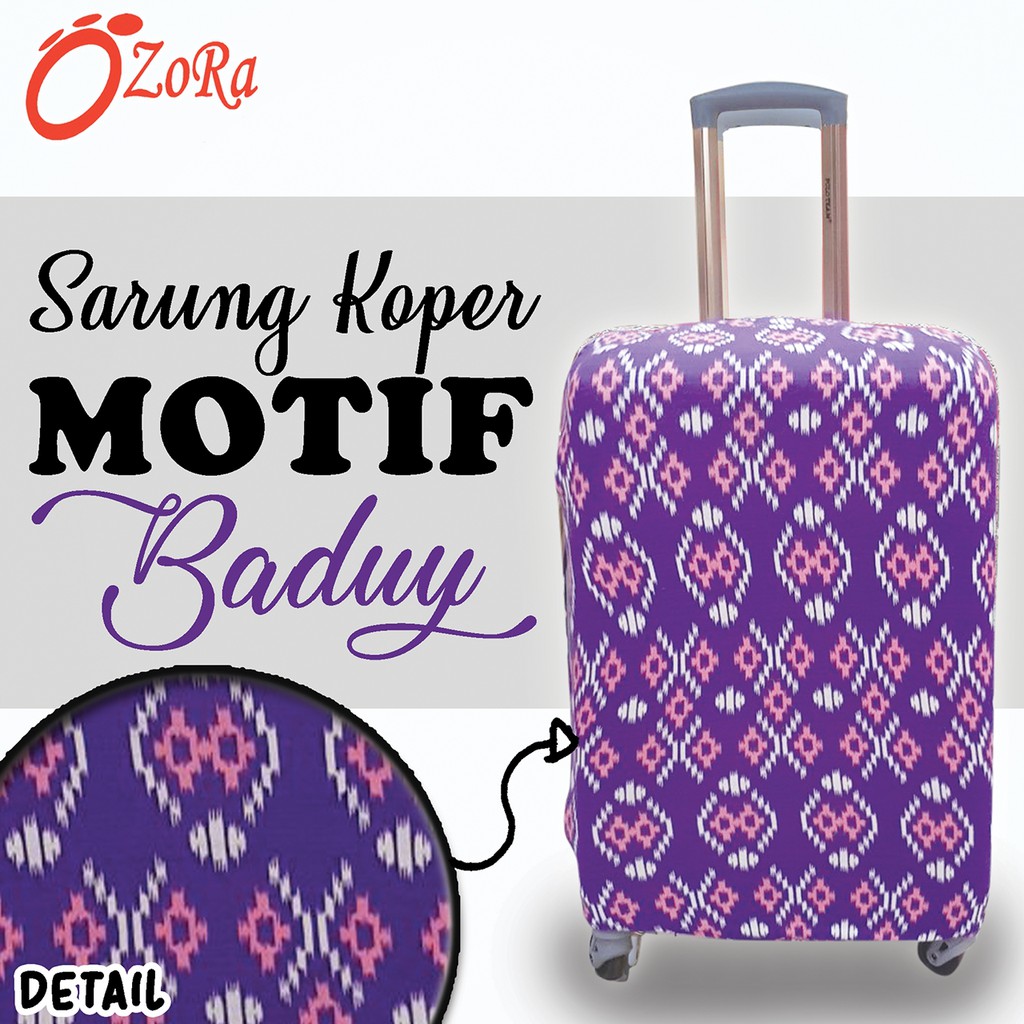 sarung pelindung koper motif elastis 20 24 28 size S MURAH IMPORT BAGUS BERKUALITAS OZORA