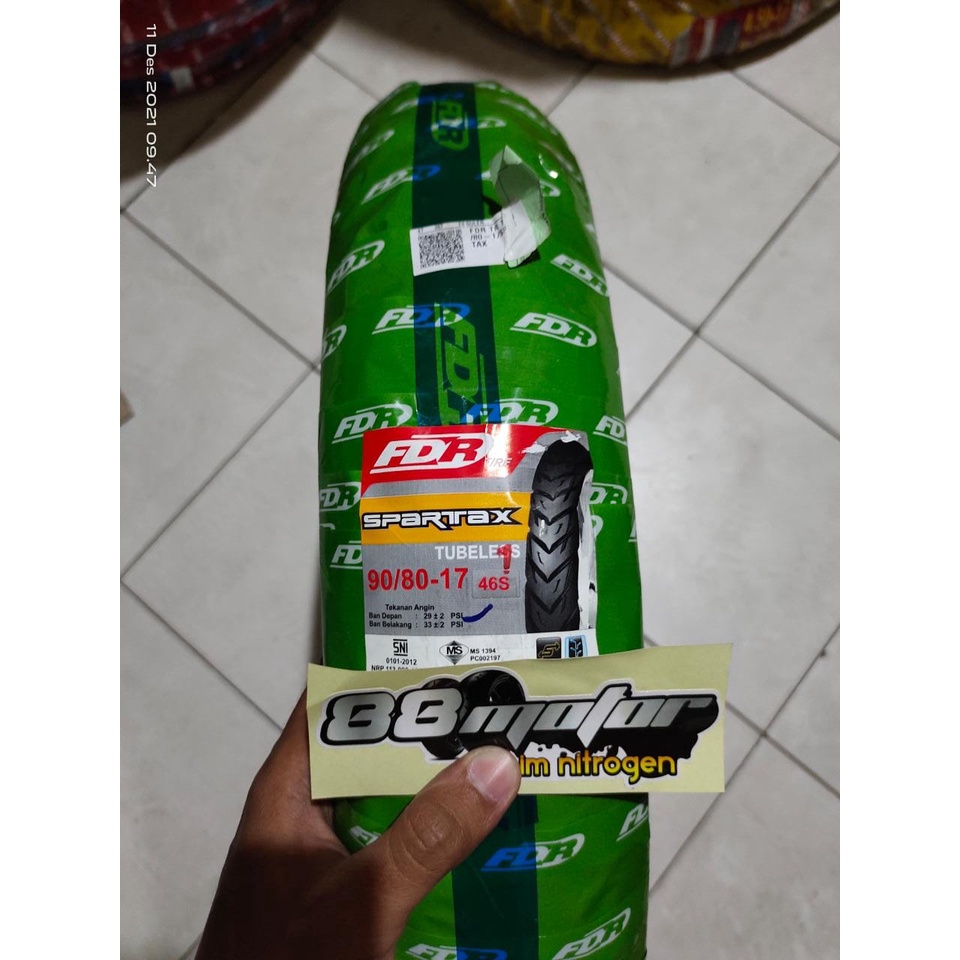 Ban FDR Spartax 90/80-17 Tubeless, OFFLINE LEBIH MURAH