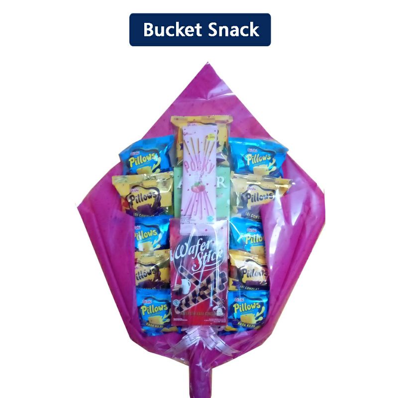 

Bucket Snack makanan Wisuda, Sidang, Ultah, Kado Hadiah