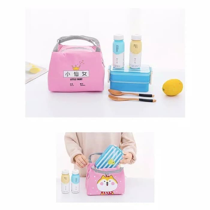 INFY - Tas Bekal Karakter Lunch Bag Cooler Makanan Anak Tas Lunch Box Karakter Murah Import R142 R807