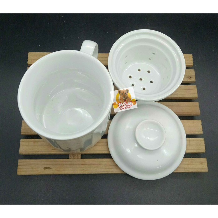 

Mug Tutup Mug Keramik dengan Tutup dan Saringan teh MUG C3194 vnl1720