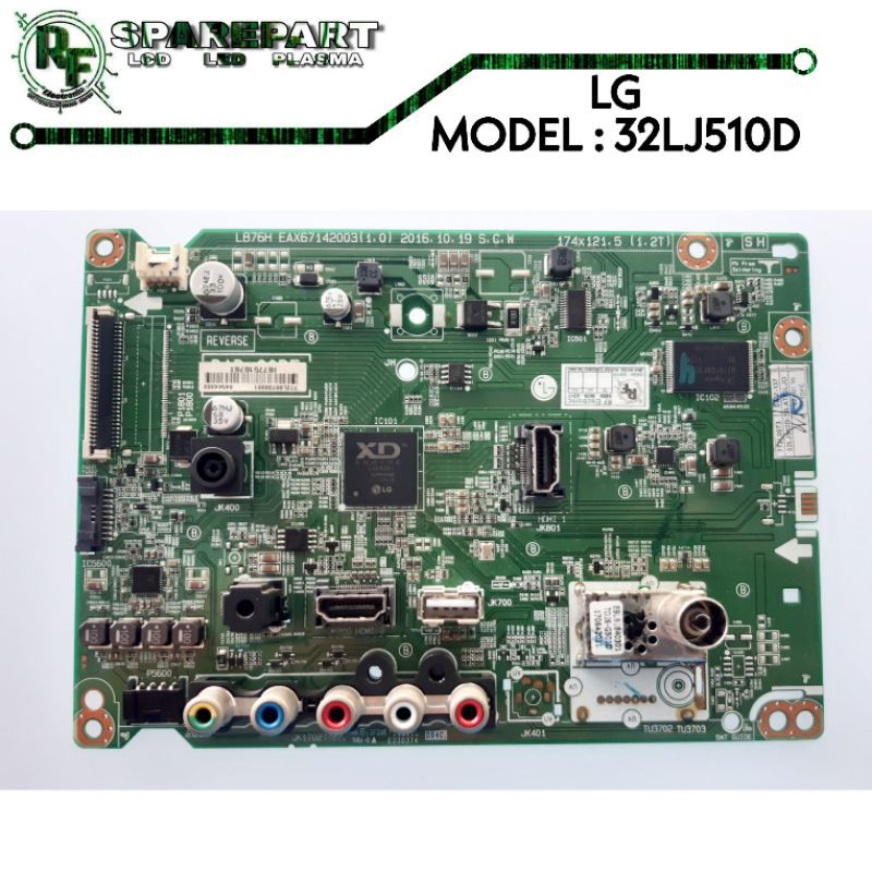 MB TV LED LG 32LJ510D  Mainboard tv led lg 32lj510 d