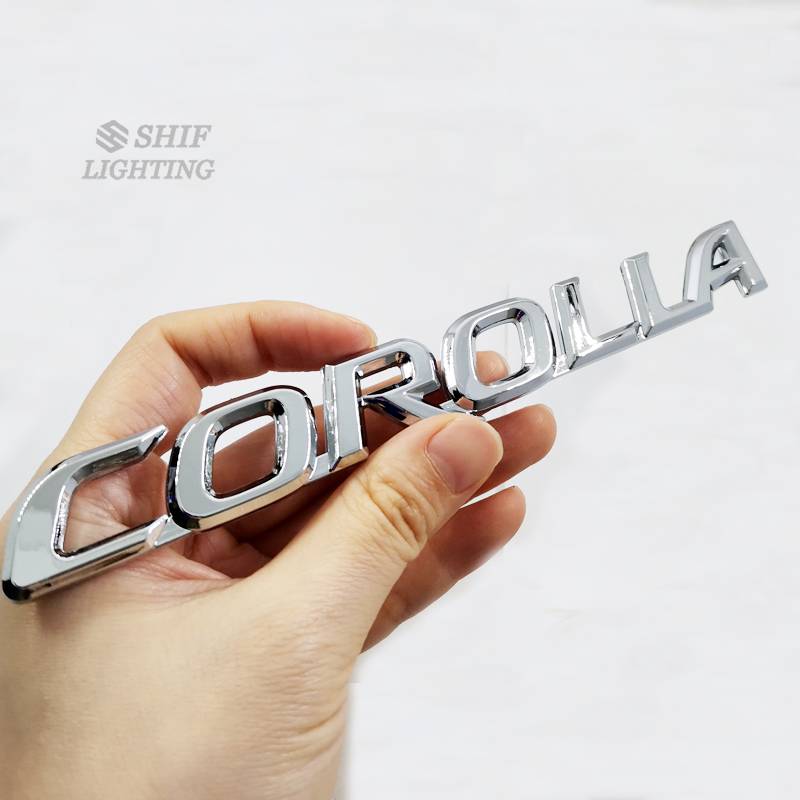 1pc Stiker Emblem Logo Corolla Besar Bahan Abs Untuk Dekorasi Mobil Toyota