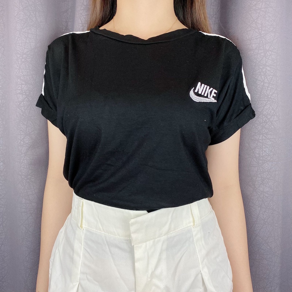 Crop Wanita CROP TOP NKE Bordir List Tangan One size