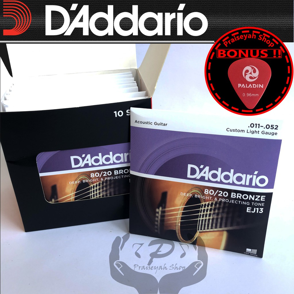 Daddario EJ 13 0.11 Senar Gitar Akustik String Original Dadario EJ13