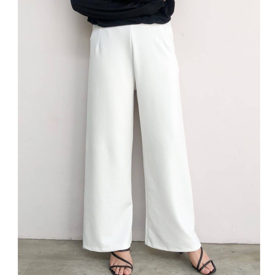 NOVA KULOT POLOS SCUBA BY KANAYIE STORE-PUTIH BW