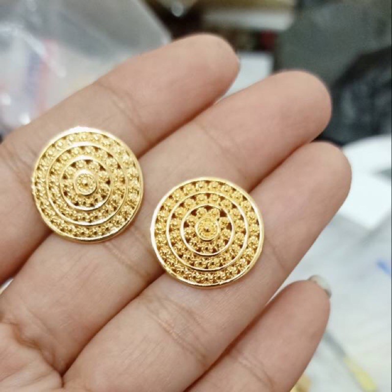 Giwang Medan motif Emas Besar Xuping