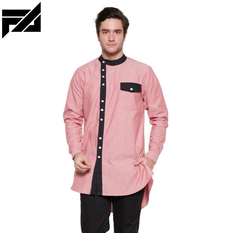 TERBARU VM Baju Koko Jumbo Gamis Koko Panjang Merah Salem -